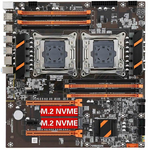 Материнская плата LGA2011v3x2 X99-ZX-DU99D4 8xDDR4 2xPCI (без планки) Б/У