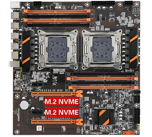 Материнская плата LGA2011v3x2 X99-ZX-DU99D4 8xDDR4 2xPCI Б/У