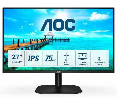 Монитор 27" 75Hz IPS FHD AOC 27B2H с коробкой Б/У Монитор 27" 75Hz IPS FHD AOC 27B2H с коробкой Б/У