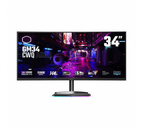 Монитор 34" 144Hz VA 4K CoolerMaster GM34-CWQ ARGB Curved 