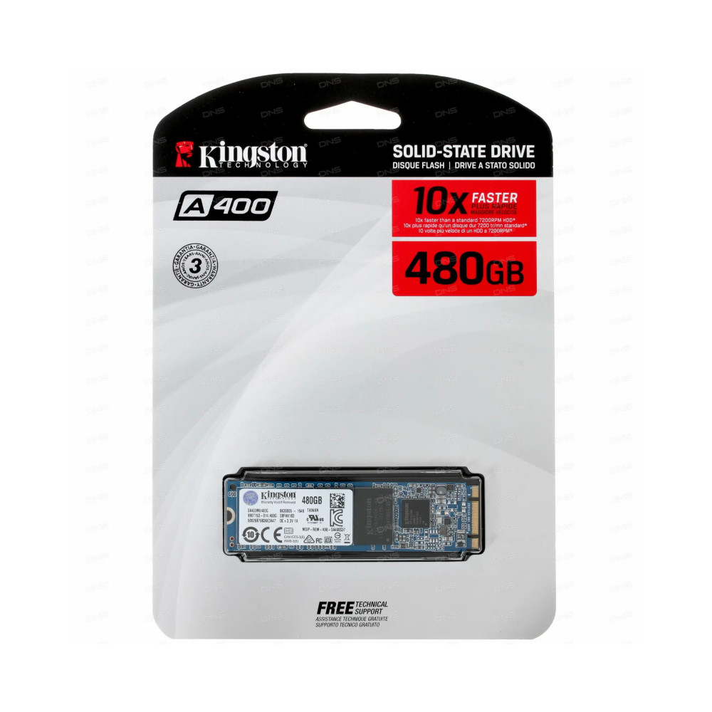 Твердотельный накопитель kingston 480 gb sa400s37 480g