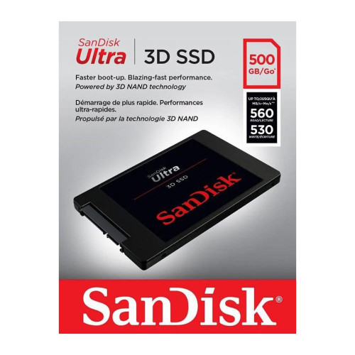 НАКОПИТЕЛЬ SSD 500GB SANDISK ULTRA 3D