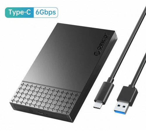 Корпус внешний SATA 2.5" type-C to USB3.0 2526С3-V1 Orico BLACK Корпус внешний SATA 2.5" type-C to USB3.0 2526С3-V1 Orico BLACK