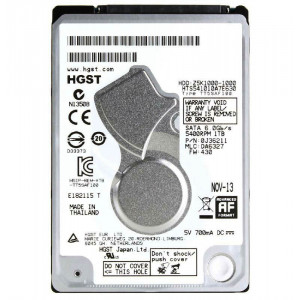 Накопитель HDD 2,5" 500GB HGST(Hitachi) 5400rmp slim (60 Days) Б/У