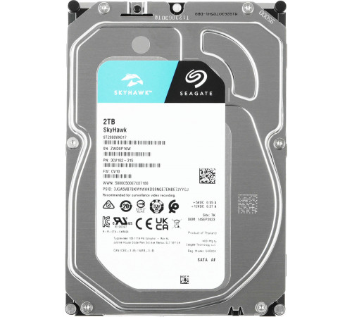 Накопитель HDD 3,5" 2TB Seagate Skyhawk Накопитель HDD 3,5" 2TB Seagate Skyhawk