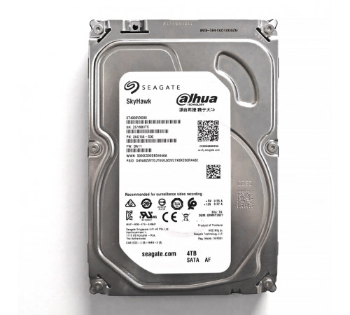 Накопитель HDD 3,5" 4TB Seagate SkyHawk Dahua (Health - 100% / Days - 150) Б/У