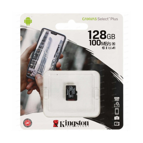 Карта памяти Kingston Canvas Select Plus MicroSD 128GB