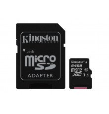 Карта памяти MicroSD 64GB Kingston