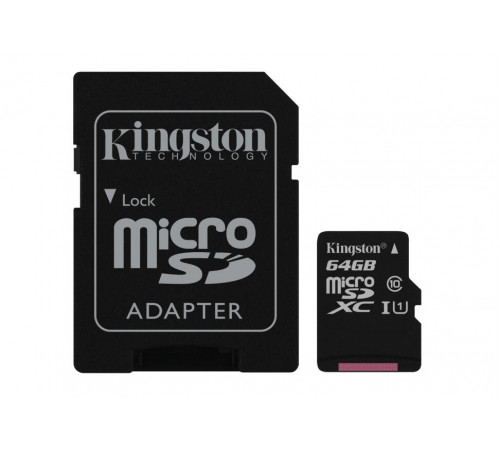 Карта памяти MicroSD 64GB Kingston