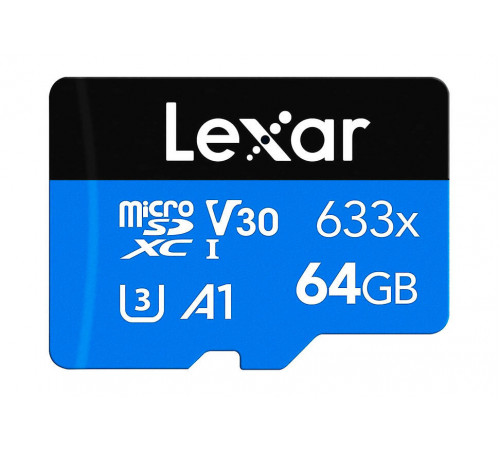 Карта памяти MicroSD 64GB Lexar
