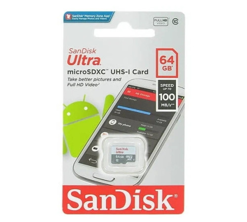 КАРТА ПАМЯТИ SANDISK ULTRA 64GB