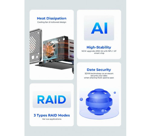 Хранилище сетевое Orico MetaCube TS200
