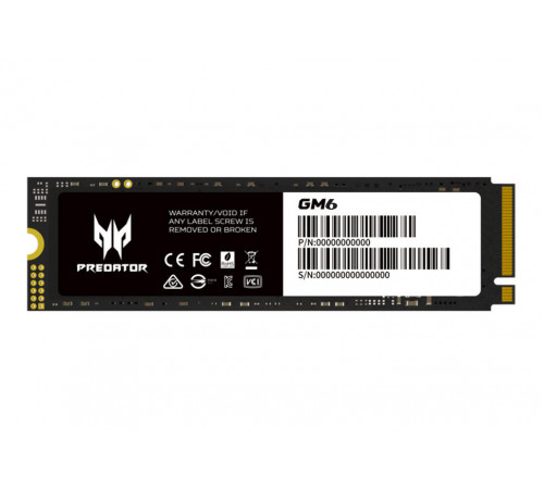 Накопитель NVME 1TB ACER PREDATOR GM6 1TB Накопитель NVME 1TB ACER PREDATOR GM6 1TB