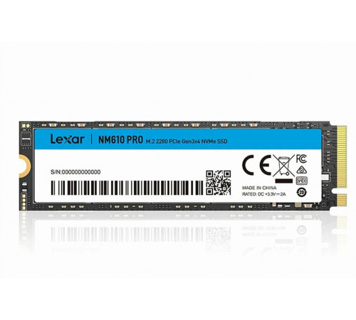 Накопитель NVME 1TB Lexar NM610 PRO