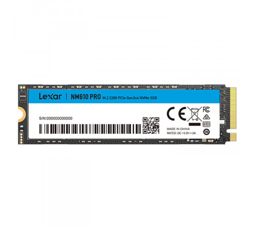 Накопитель NVME 500GB Lexar NM610 PRO