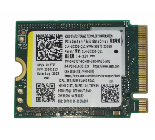 Накопитель NVME 256GB Dell PCI 4.0 2230