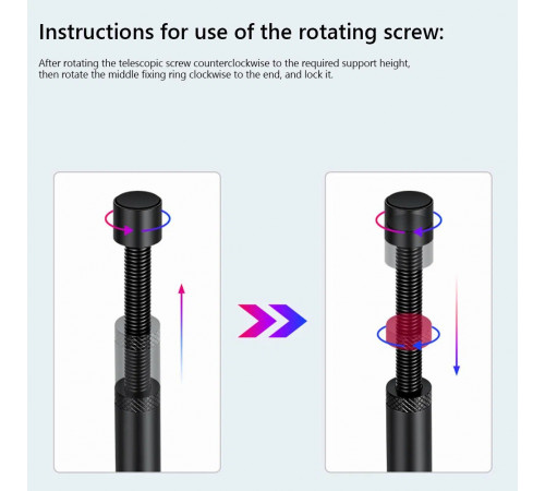 Держатель для видеокарт регулируемый винтовой магнитный GX-30 Plus (7-12см)