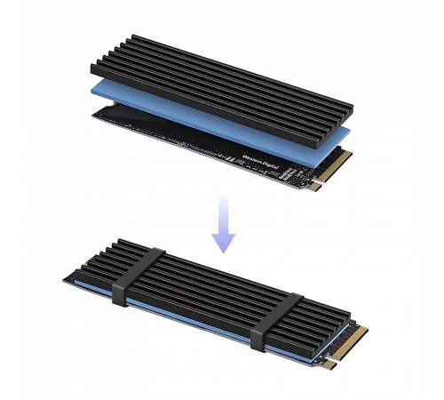 Радиатор охлаждения для NVME 2280 China