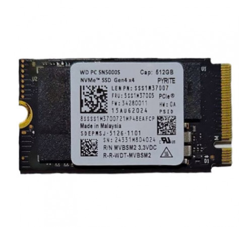 Накопитель NVMe 512GB WD SN500S PCI4.0 2242 (Health - 99%) Б/У