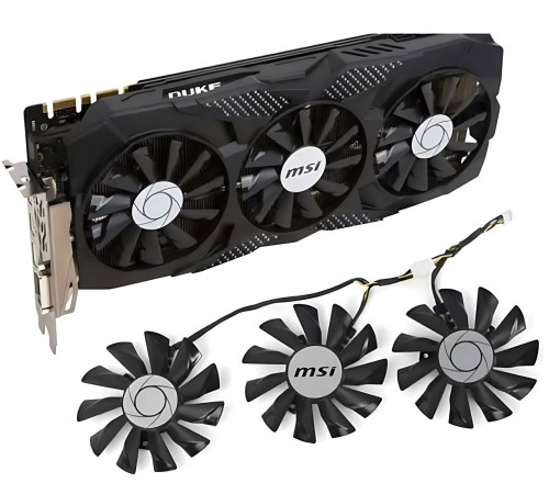 Кулер для видеокарт GTX1070ti MSI 3fan 
