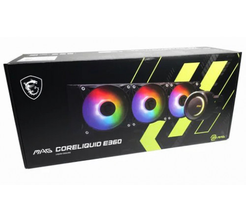 Кулер процессорный водяной 360 MSI MAG CORELIQUID E360 BLACK ARGB