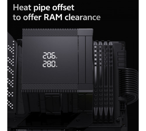 Кулер процессорный башенный (6трубок 12см) Snowman MT6-V4 Digital BK