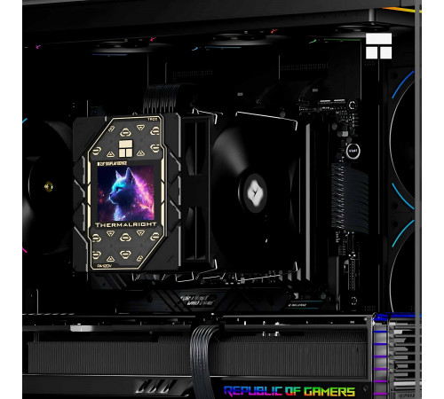 Кулер процессорный башенный (6трубок 12см) Thermalright PA120 Vision BLACK ARGB