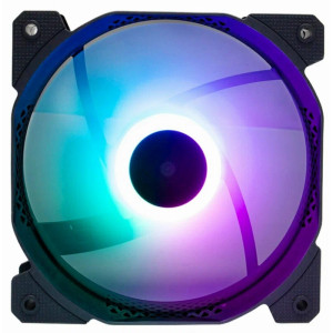 Кулер 12см RGB 1ST Player F2-BK black 5pin (reverse)