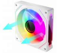 Кулер 12см ARGB 3D 4PRO EVESKY Reverse White
