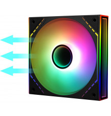 Кулер 12см ARGB 3D Thermalrigh TL-M12R-S BLACK REVERSE (in bulk)