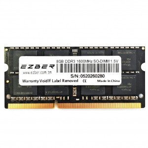 Оперативная память для ноутбука DDR3 8GB 1600MHz EZBER