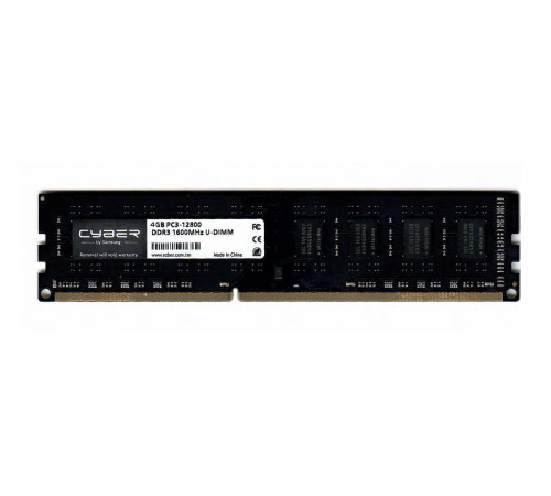 Оперативная память DDR3 4GB 1600MHz CYBER 01042025 Оперативная память DDR3 4GB 1600MHz CYBER 01042025