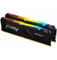 Оперативная память DDR4 KIT 16GB 3200MHz (2x8GB) Kingston FURY Beast с радиатором RGB