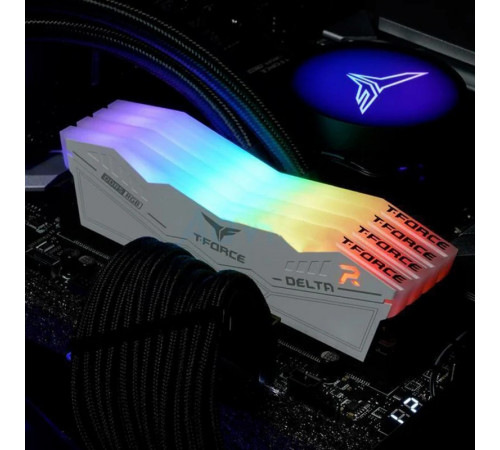 Оперативная память DDR5 16GBx2 6000MHz T-FORCE DELTA с радиатором RGB white