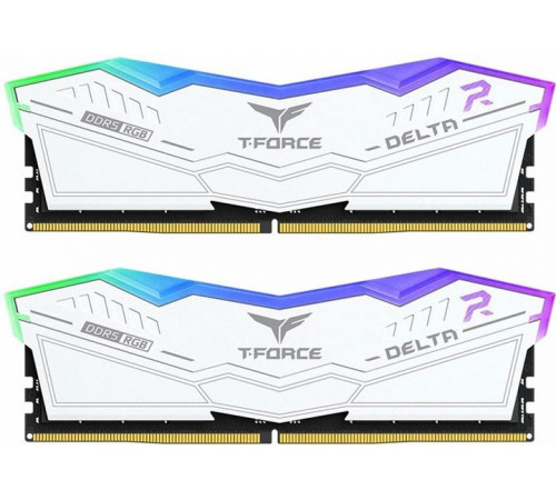 Оперативная память DDR5 16GBx2 6000MHz T-FORCE DELTA с радиатором RGB white