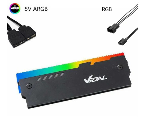 Радиатор охлаждения для ОЗУ VIDAL RGB / ARGB