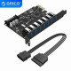 Адаптер для расширения портов PCI-E to 7xUSB3.0 ORICO PVU3-7U-V1