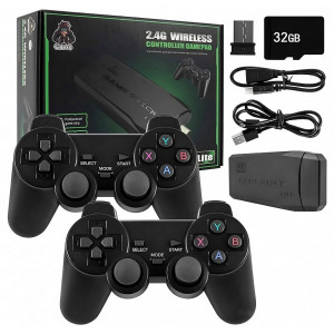 Приставка Игровая GAME STICK LITE M8 PS3 4K 2 геймпада черный
