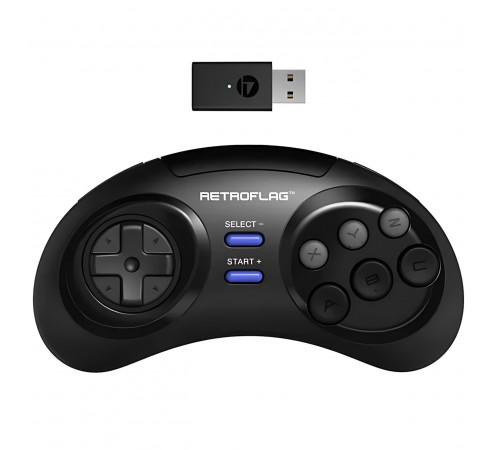 Геймпад / Джойстик SEGA RETROFLAG Classic 2.4MHz беспроводной черный