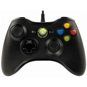 Геймпад / Джойстик Xbox 360 (XBOX360) проводной дубликат черный