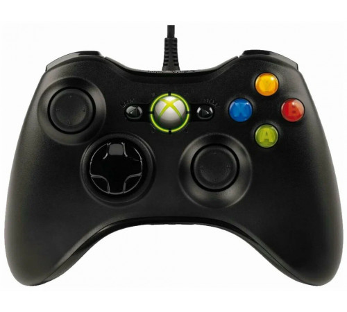 Геймпад / Джойстик Xbox 360 (PС) проводной дубликат black Геймпад / Джойстик Xbox 360 (PС) проводной дубликат black