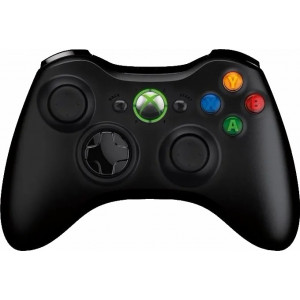 Геймпад / Джойстик Xbox 360 (XBOX360) беспроводной (Original) черный
