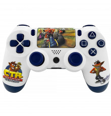 Геймпад / Джойстик Dualshock 4 беспроводной белый Crash (PC, PS4, Android, iOS)