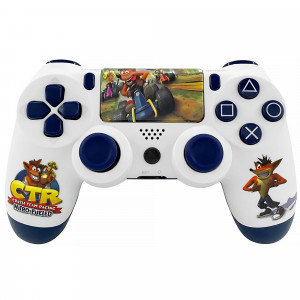 Геймпад / Джойстик Dualshock 4 беспроводной белый Crash (PC, PS4, Android, iOS)