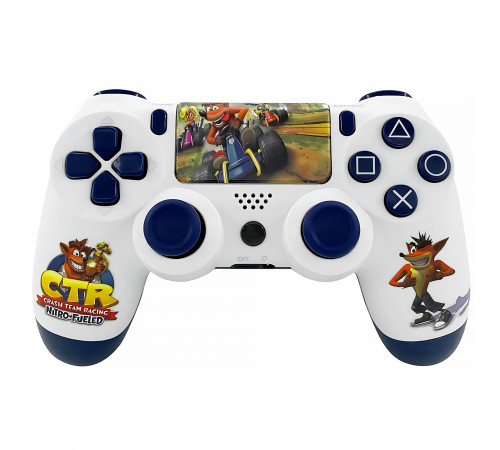 Геймпад / Джойстик Dualshock 4 беспроводной белый Crash (PC, PS4, Android, iOS)