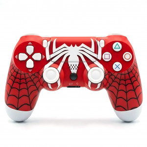 Геймпад / Джойстик Dualshock 4 беспроводной красный Spider-Man (PC, PS4, Android, iOS)