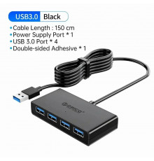 Переходник ПК USB3.0 HUB Orico G11-H4-U3 Black 1м