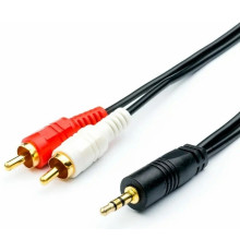 Переходник аудио 3.5mm to 2xRCA 3m