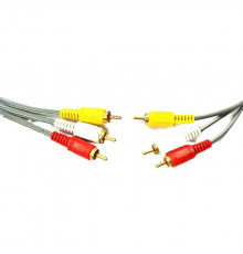 КАБЕЛЬ 3XRCA 1.5M GRAY