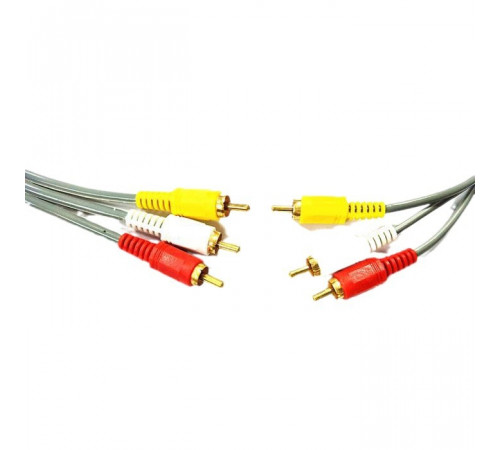 КАБЕЛЬ 3XRCA 1.5M GRAY